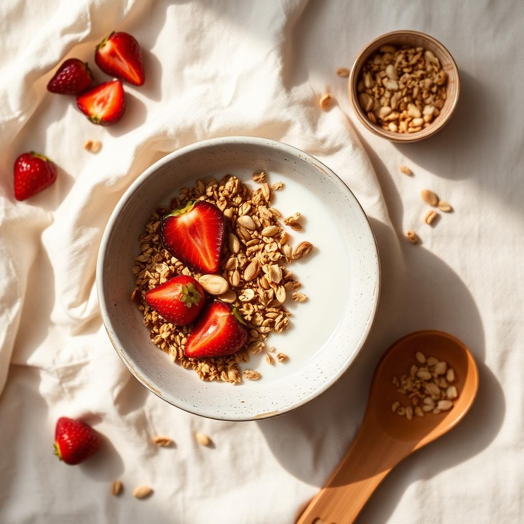Granola de morango & castanha do Pará